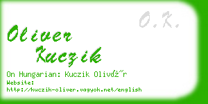 oliver kuczik business card